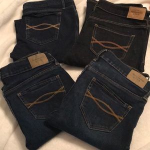 4 pairs of A&F denim